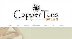 Desktop Screenshot of coppertanssalon.com